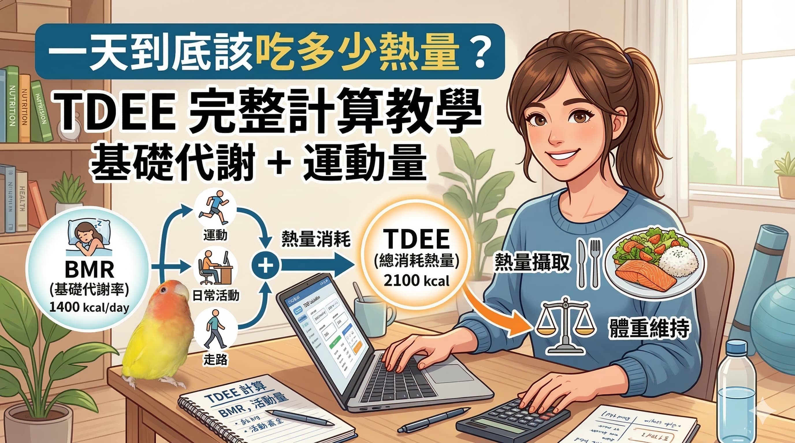 一天到底該吃多少熱量？TDEE 完整計算教學