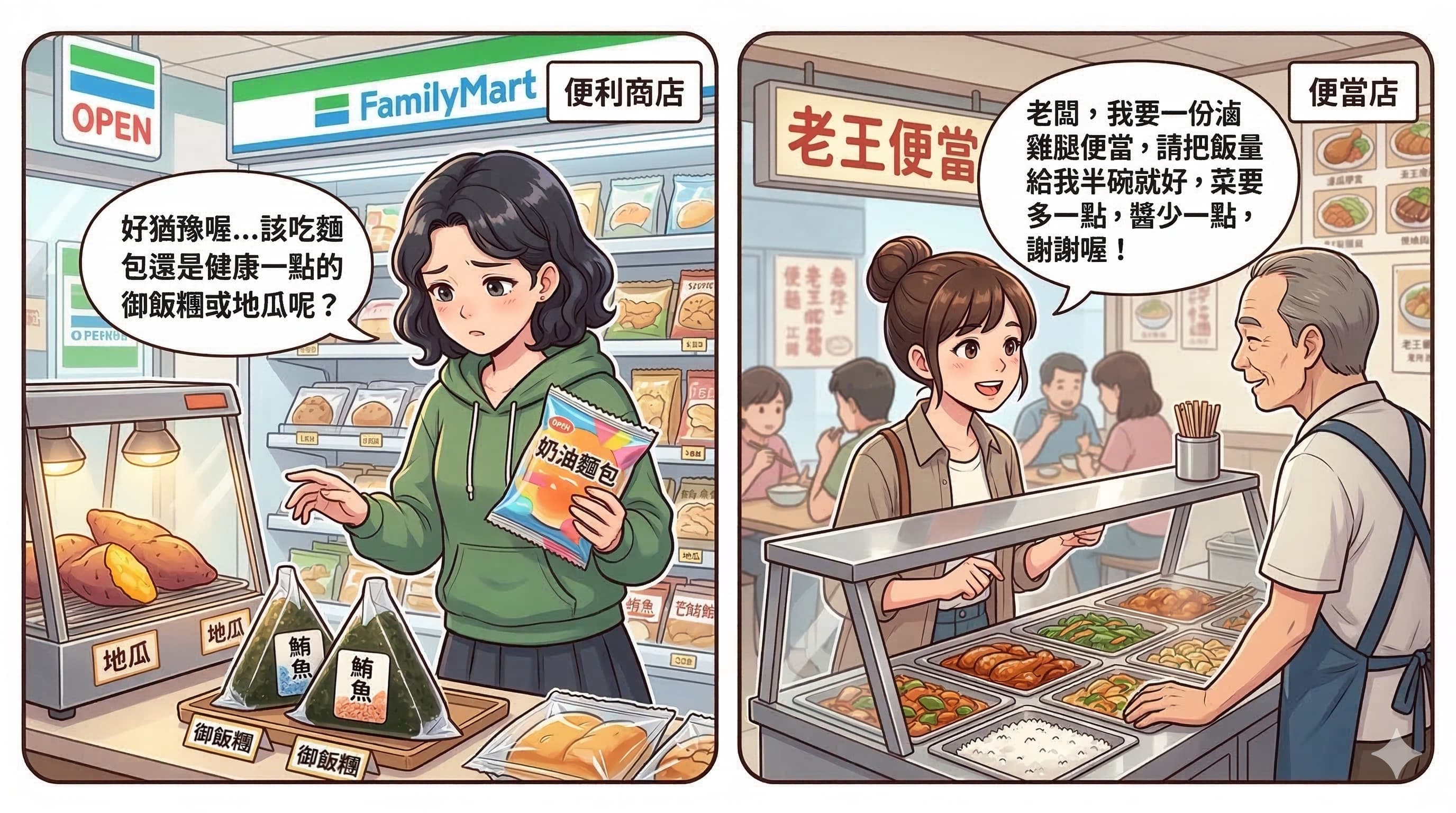 外食族減脂實戰：超商、便當店、餐廳都能吃