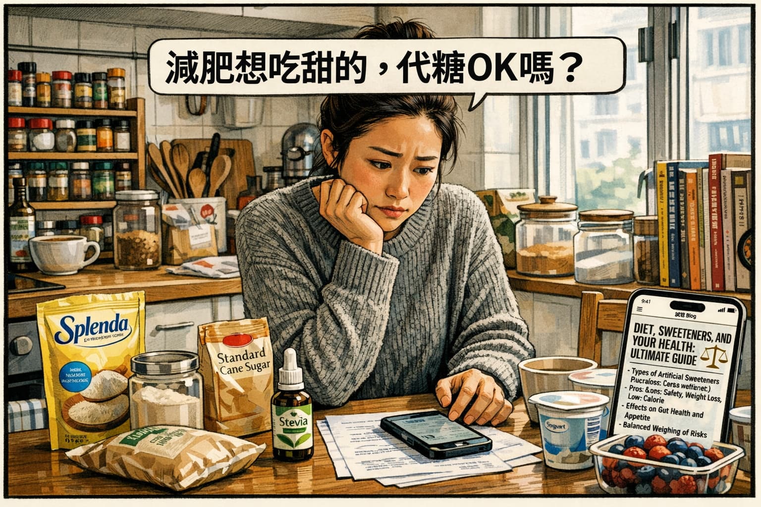 減肥時想吃甜的，可以用代糖嗎？