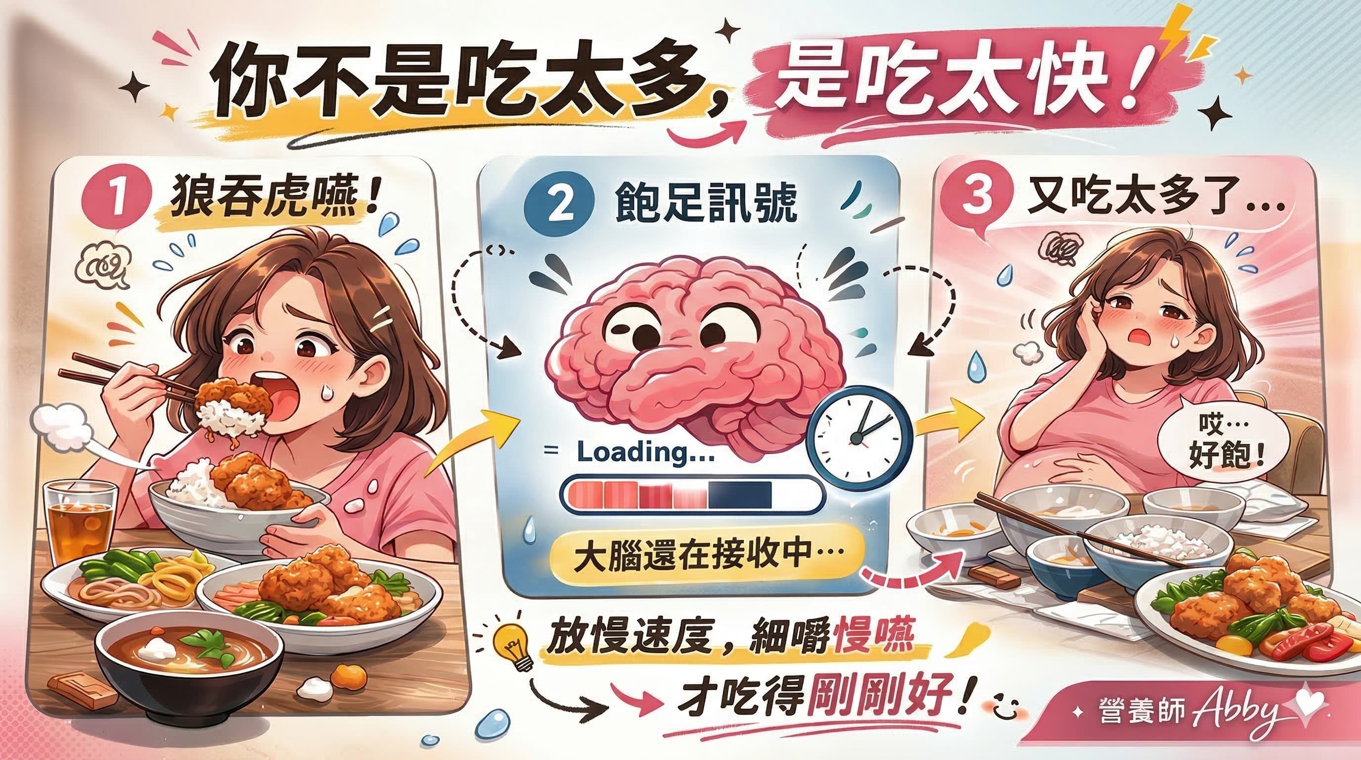為什麼吃太快容易吃過量？